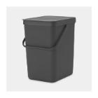 POUBELLE SORT&GO 25L BRABANTIA GRIS 34X26.5X40CM (1) photo du produit