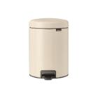 PEDAALEMMER NEWICON 5L SOFT BEIGE MET KUNSTSTOF BINNENEMMER D.20.5X29.1CM (1) artikelfoto