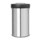 TOUCH BIN BRABANTIA 60L MATT STEEL FPP AVEC COUVERCLE NOIR 39X65CM (1) photo du produit