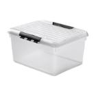 OPTIMA MULTIBOX 33L TRANSPARANT/ZWART 49X39X26CM (1) artikelfoto