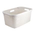 PANIER A LINGE STYLE 45L CURVER VINTAGE BLANC 60X40X24CM (1) photo du produit