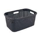 PANIER A LINGE STYLE 45L CURVER ANTHRACITE 60X40X24CM (1) photo du produit