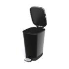 PEDAALEMMER  CHIC BIN 30-35L M CURVER RVS ZWART 27X41X45CM (1) artikelfoto