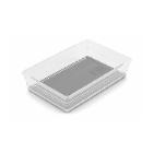 CASIER UNIVERSEL SISTEMO 7 TRANSPARENT/GRIS 15X22.5XH5CM (10) photo du produit