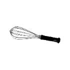 KLOPPER INOX MET GLASVEZEL HANDVAT 35CM (1) artikelfoto