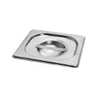 COUVERCLE INOX 18/8 POUR BAC GASTRONORM INOX 1/6 (1) photo du produit