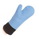 GANT SILICOON AVEC DOUBLURE BLEU AQUA 250degres 40CM (1) photo du produit