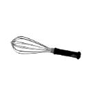 FOUET INOX AVEC MANCHE EN FIBRE DE VERRE 45CM (1) photo du produit
