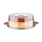 PLATEAU A TARTE INOX 18/0 300MM AVEC CLOCHE H.110MM (1) photo du produit