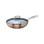 WOK PINTINOX MATERIC AVEC COUVERCLE D.280 H.95MM 3.6L (1) photo du produit