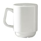 MUG GURAL BLANC AVEC ANSE EMPILABLE D.70 H.90MM 250ML (1X12) photo du produit