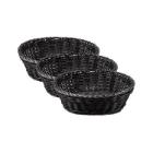 PANIER A PAIN PP OVALE NOIR 230X160X80MM (1) photo du produit