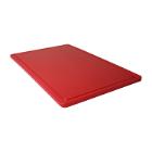 PLANCHE A DECOUPER ANTIBAC HDPE ROUGE AVEC RIGOLE 53X32.5X1.4CM (1) photo du produit