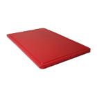 PLANCHE A DECOUPER ANTIBAC HDPE ROUGE AVEC RIGOLE 32.5XX26.5X1.4CM (1) photo du produit
