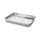 BRAADBAK INOX MET ROOSTER 235X205 H.25MM (1) artikelfoto