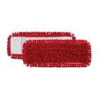 MOP MICROFIBRES ROUGE WET DISINFECTION AVEC POCHES 40CM (25) photo du produit