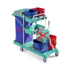 CHARIOT DE NETTOYAGE GREEN LINE 150 VERT AVEC ROUES EN CAOUTCH.SANS PRESSE (1) photo du produit