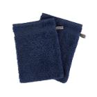 GANT DE TOILETTE MILA/BLANCHE BLEU NAVY 15X21CM (2) photo du produit