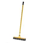 BROSSE+RACLETTE CAOUTCHOUC JAUNE AVEC MANCHE TELSC. 83-140CM (1) photo du produit