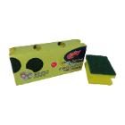 EPONGE A RECURER AVEC POIGNEE JAUNE/VERT 9.5X7X4.5CM (3) photo du produit