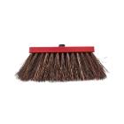 BROSSE DE RUE BASSINE/PIASSAVA ROUGE AVEC SUPPORT MANCHE 30CM (1) photo du produit
