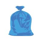 AFVALZAK BRUSSELS NET 50L BLAUW  LD 22mu 63X71.5CM (30X15) artikelfoto