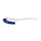 BROSSE VAISSELLE DURE AVEC MANCHE PVC COURT BLEU (2) photo du produit