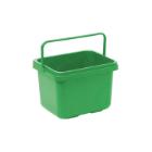 EMMER TASKI 7L GROEN MET GROEN HANDVAT 28.5X22X28.5CM (1) artikelfoto
