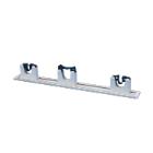 SUPPORT MURAL POUR BROSSES INCL. 3 PINCES A BAILAI BLANCHES 20-30MM (1) photo du produit
