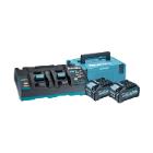 POWERPACK BATTERIE XGT 40V 2X4.0Ah + DUO CHARGEUR RAPIDE -91U13-8 (1) photo du produit