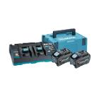 POWERPACK BATTERIE XGT 40V 2X5.0Ah + DUO CHARGEUR RAPIDE-191U13-9 (1) photo du produit