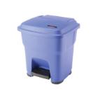 POUBELLE A PEDALE HERA 35L BLEU 39X39X44CM (1) photo du produit