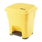 POUBELLE A PEDALE HERA 35L JAUNE 39X39X44CM (1) photo du produit