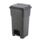 POUBELLE A PEDALE HERA 60L NOIR 39X39X69CM (1) photo du produit
