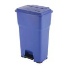 POUBELLE A PEDALE HERA 85L BLEU 49X39X79CM (1) photo du produit