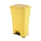 POUBELLE A PEDALE HERA 85L JAUNE 49X39X79CM (1) photo du produit