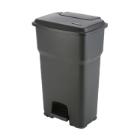 POUBELLE A PEDALE HERA 85L NOIR 49X39X79CM (1) photo du produit