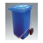 CONTENEUR A DECHETS 120L A PEDALE INOX BLEU 48X55X94CM (1) photo du produit