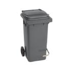 CONTENEUR A DECHETS 120L A PEDALE INOX GRIS 48X55X94CM (1) photo du produit