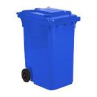 AFVALCONTAINER 360L PLAT DEKSEL 2 WIELEN BLAUW 60X89X110CM (1) artikelfoto