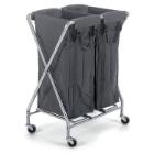 CHARIOT A LINGE NX 1002 PLIABLE GRIS 2X100L (1) photo du produit