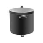 CENDRIER MURAL M 1.5L METAL NOIR D.16X16CM (1) photo du produit