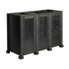 STATION DE TRI SELECTIF 3 FLUX 80L NOIR (1) photo du produit