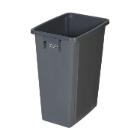 POUBELLE 60L GRIS SANS COUVERCLE 34X47X58CM (1) photo du produit