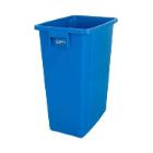 POUBELLE 60L BLEU SANS COUVERCLE 34X47X58CM (1) photo du produit