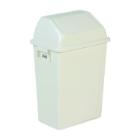AFVALBAK 40L MET SWING DEKSEL EN MUURSUPPORT WIT 39.5X27.6X60CM (1) artikelfoto