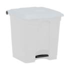 PEDAALEMMER 30L WIT-WIT DEKSEL 39.8X41X43.5CM (1) artikelfoto
