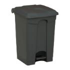 POUBELLE A PEDALE 45L GRIS-COUV. GRIS 39.8X41X60CM (1) photo du produit