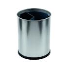 POUBELLE DE TRI 13L INOX SATIN 2 COMP.COULEUR D.25.5X30.8CM (1) photo du produit