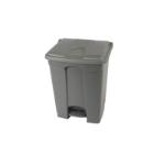 POUBELLE A PEDALE 70L GRIS-COUV. GRIS 41.2X49.5X67.3CM (1) photo du produit